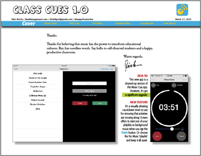 Class Cues user guide